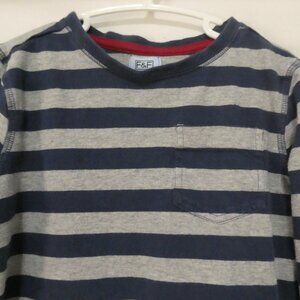 F&F | 4-5 years | Classic Striped Long Sleeve Shirt | Chest Pocket